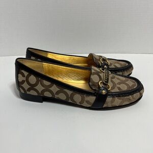 Coach Signature Pattern “Elsee” Loafers 9.5